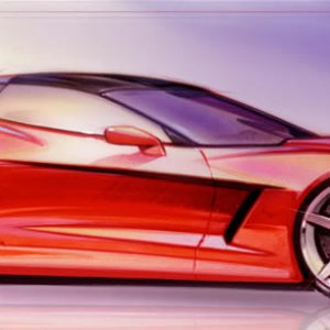2005 Chevrolet Corvette Design Sketch