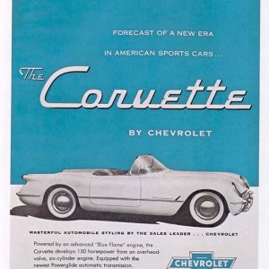 1954 Corvette Advertisement