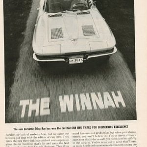 1963 Corvette Advertisement