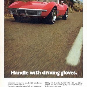 1970 Corvette Advertisement