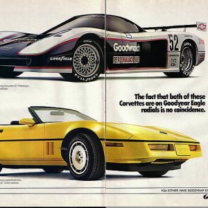 1986 Corvette Advertisement