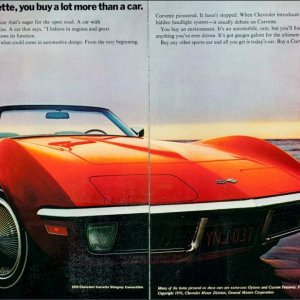 1970 Corvette Sales Brochure - Page 2 - 3