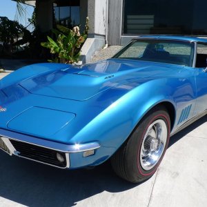 1968 Corvette in Le Mans Blue Metallic