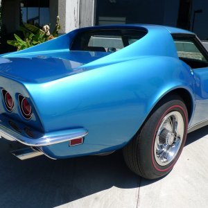 1968 Corvette in Le Mans Blue Metallic