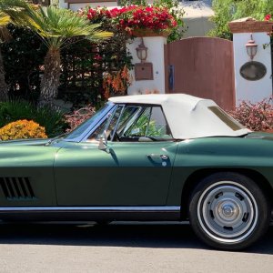 1967 Corvette Convertible in Goodwood Green