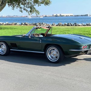 1967 Corvette Convertible in Goodwood Green