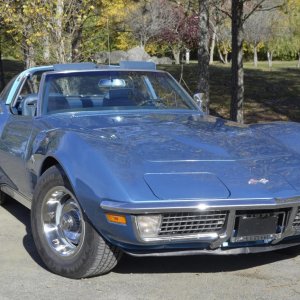 1971 Corvette Coupe in Mulsanne Blue