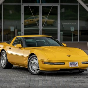 1993 Corvette Coupe in Competition Yellow