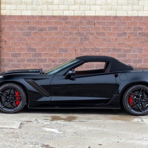 2019 Corvette ZR1 Convertible in Black with Spice Red Interior