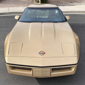 1985 Corvette in Gold Metallic