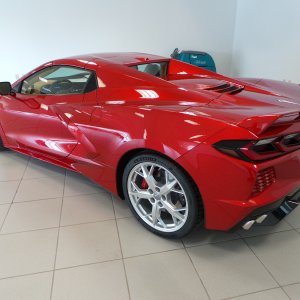 2021 Corvette Convertible in Red Mist and Natural Dipped Interior
