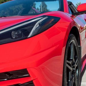 2020 Corvette Convertible in Torch Red