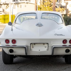 1963 Corvette Coupe in Ermine White and Dark Blue Interior