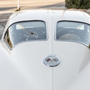 1963 Corvette Coupe in Ermine White and Dark Blue Interior