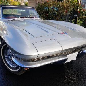 1964 Corvette Convertible in Satin Silver