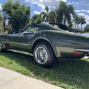 1970 Corvette Coupe in Donnybrook Green