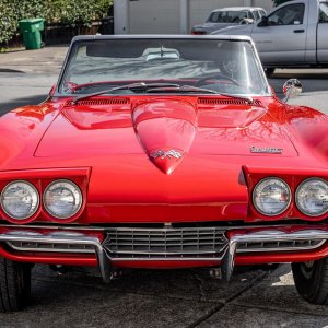 1966 Corvette Convertible in Rally Red