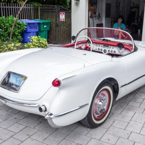 1954 Corvette in Polo White
