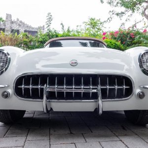 1954 Corvette in Polo White