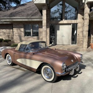 1956 Chevrolet Corvette 265/225 3-Speed in Aztec Copper