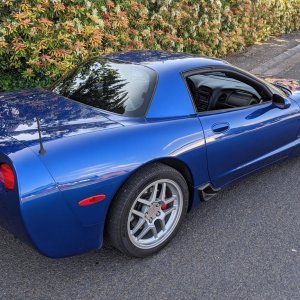 2002 Corvette Z06 in Electron Blue Metallic