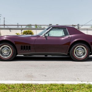 1968 Corvette Convertible in Cordovan Maroon