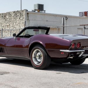 1968 Corvette Convertible in Cordovan Maroon