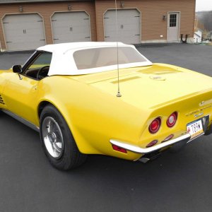 1972 Corvette Convertible LS5 in Sunflower Yellow