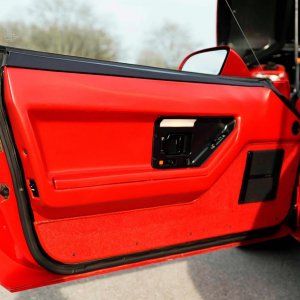 1989 Corvette Coupe in Bright Red with Red Interior