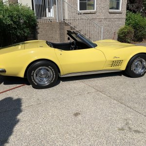 1970 Corvette Convertible in Daytona Yellow