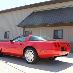 1995 Corvette Coupe in Torch Red