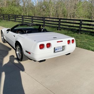 1995 Corvette Convertible in Arctic White