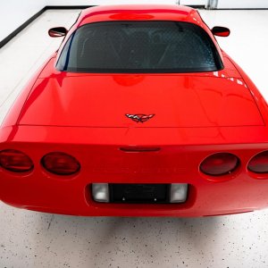 1999 Corvette Fixed Roof Coupe in Torch Red