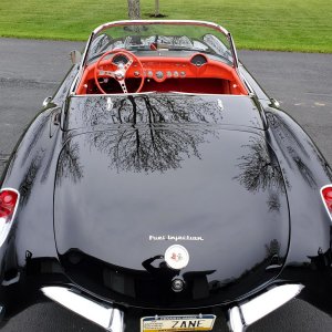1957 Corvette in Onyx Black
