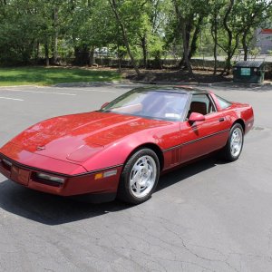 1990 Corvette ZR-1 in Dark Red Metallic