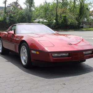 1990 Corvette ZR-1 in Dark Red Metallic