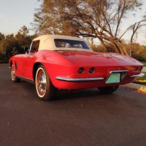 1962 Corvette in Roman Red