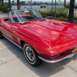 1965 Corvette Convertible in Rally Red