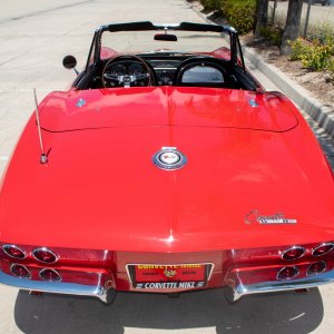 1965 Corvette Convertible in Rally Red