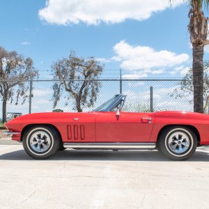 1965 Corvette Convertible in Rally Red