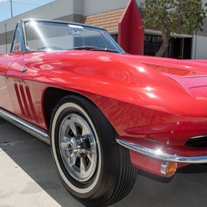 1965 Corvette Convertible in Rally Red