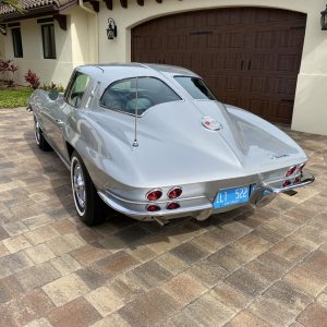 1963 Corvette Split Window Coupe in Sebring Silver