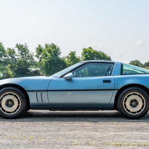 1985 Corvette in Light Blue Metallic