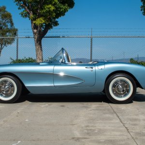 1956 Corvette Convertible in Arctic Blue