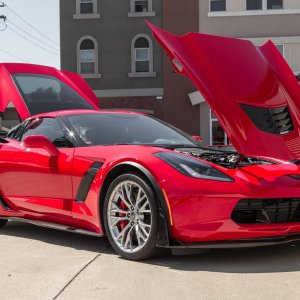 2015 Corvette Z06 Coupe 3LZ Z07 7-Speed in Torch Red