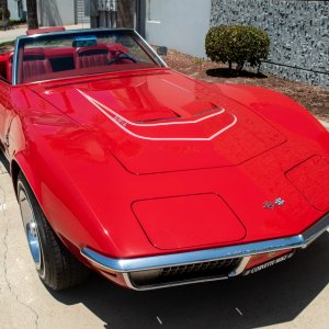1971 Corvette LT1 Convertible Mille Miglia Red