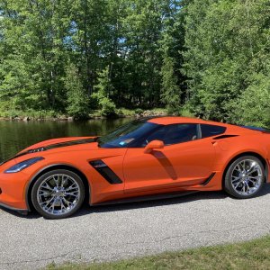 2019 Corvette Z06 Coupe in Sebring Orange Metallic