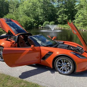 2019 Corvette Z06 Coupe in Sebring Orange Metallic