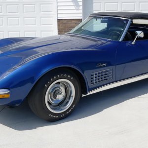 1972 Corvette Convertible in Targa Blue