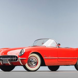 1955 Corvette in Gypsy Red